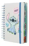 Agenda 2027 Stitch 14x20 Diaria 384 Paginas Mooving Gris Stitch 2027