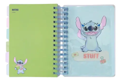 Agenda 2027 Stitch 14x20 Diaria 384 Paginas Mooving Gris Stitch 2027