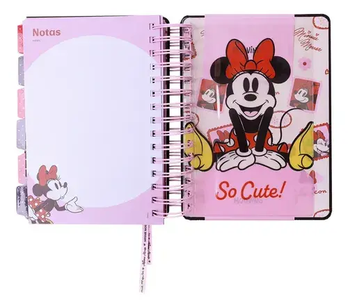 Agenda 2027 Minnie Mouse 14x20 Diaria 384 Paginas Mooving Negro Minnie Mouse 2027