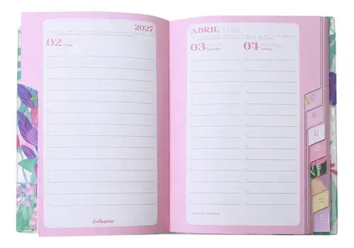 Agenda 2027 Quitapesares 14x20 384 Paginas Mooving Plateado Quitapesares 2027