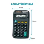 Calculadora de Bolsillo 8 Dígitos Modelo 402 Negra Global