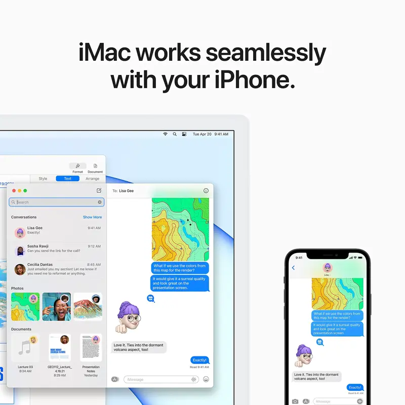 Apple iMac 2021 RENOVADO con chip Apple M1 con CPU de 8 núcleos