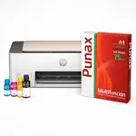 Impresora Multifuncion Hp Smart Tank 583 Wifi Con Resma A4 Blanco