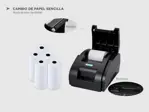 Impresora Térmica X-Printer XP-58IIH USB 58mm Alta Velocidad Impresión 90mm/s