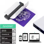 Impresora De Tatuajes Portatil Gadnic Impresion Termica 203 DPI BT Y Cable Bateria 1500 mAh