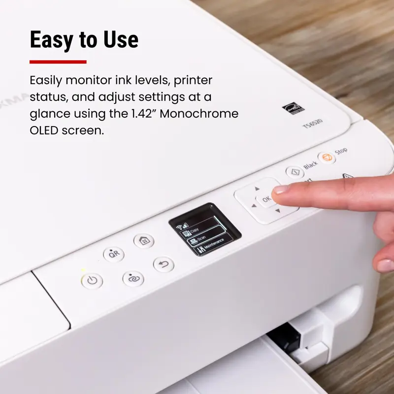 Impresora Inkjet Canon PIXMA TS6520 Color Duplex Blanca