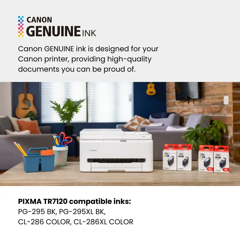 Impresora Multifunción Canon PIXMA TR7120 Inyección de Tinta Color Wi Fi ADF Dúplex