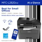 Impresora Laser Mono Compacta Brother MFC-L2820DW Wi-Fi