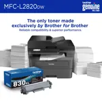 Impresora Laser Mono Compacta Brother MFC-L2820DW Wi-Fi