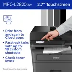 Impresora Laser Mono Compacta Brother MFC-L2820DW Wi-Fi
