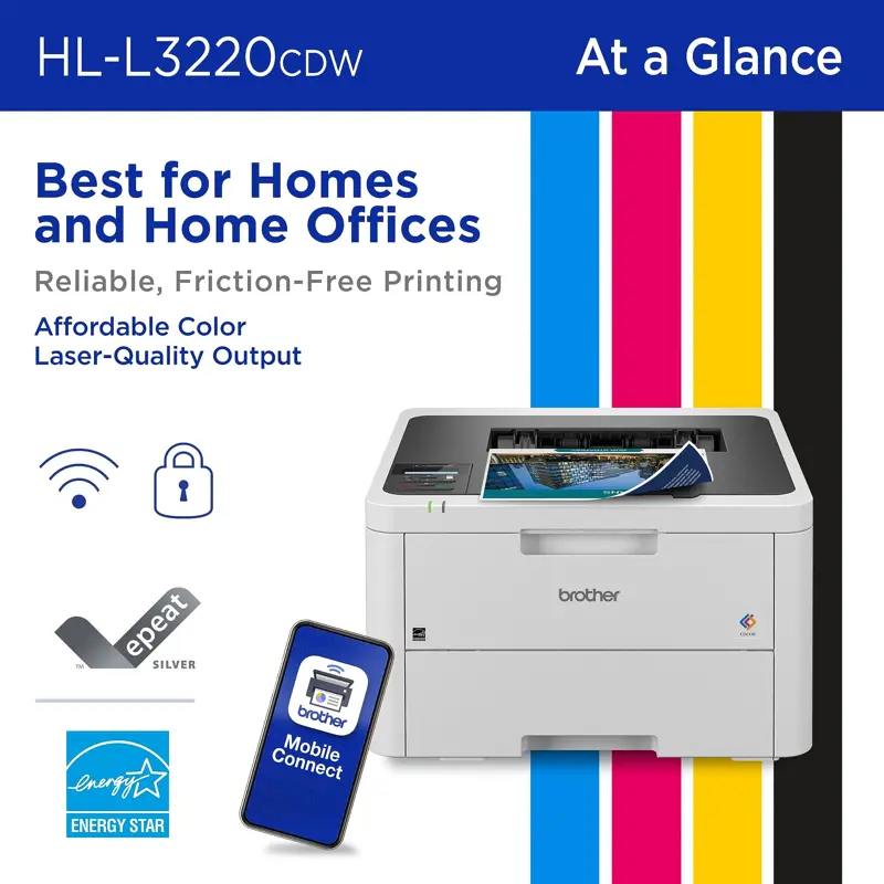Impresora Laser Brother HL L3220CDW 19 PPM Duplex Hoja 250