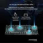 Teclado mecánico 104 full size negro Aimzone Games AZ503
