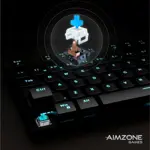 Teclado mecánico 104 full size negro Aimzone Games AZ503