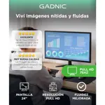 Monitor GADNIC 24 Led  Pantalla Full HD 75Hz HDMIVGA