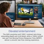 Monitor Dell S2725DSM 27" QHD 144Hz 1ms Bocinas AMD