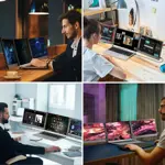 Extensor de pantalla portátil Monitor portátil 14" 1080P FHD IPS