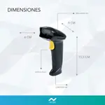 Lector Código de Barra Inalámbrico Nictom LCB8200W Usb