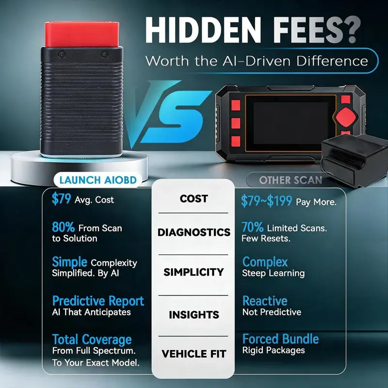 Escáner OBD2 LAUNCH AIOBD Bluetooth con IA para diagnóstico