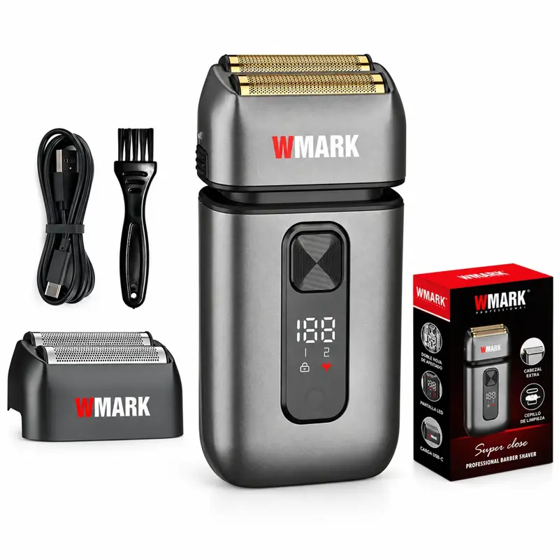 Maquina Afeitadora Inalámbrica Profesional Wmark Ng 986 Roja