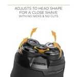 Afeitadora de cabeza eléctrica Microtouch Titanium recargable para hombre