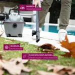 Aspiradora ATMA dual force Power polvo y liquidos AS9221PI 1200W