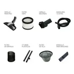 Combo Aspiradora 20lts 1200w y Aspiradora Portátil 250w 0,2l Ranser Azul/blanco