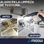 Limpiadora A Vapor Midow 2000w 106° 2 Litros Con Accesorios