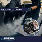 Limpiadora A Vapor Midow 2000w 106° 2 Litros Con Accesorios