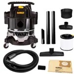 Aspiradora Sopladora Líquidos Polvo Dewalt 20 Litros Dxv20s  Acero inox