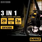 Aspiradora Sopladora Líquidos Polvo Dewalt 20 Litros Dxv20s  Acero inox