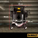 Aspiradora Sopladora Líquidos Polvo Dewalt 20 Litros Dxv20s  Acero inox