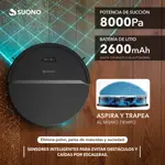 Aspiradora Robot Suono Gyro 8000Pa 2600mAh