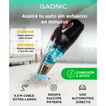 Aspiradora de Mano 12v Para Auto Portátil 108w Filtro HEPA Cable 4,5Mts
