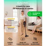 Aspiradora Vertical Gadnic 2 en 1 Inalámbrica 