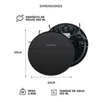 Aspiradora Robot Gadnic 3 Modos Control Remoto App Mopa Tanque de Agua 150 ml