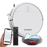 Aspiradora Robot Gadnic Con App Y Control Por Voz 1000 Pa 4 Modos Tanque 150 Ml Depósito 400 Ml