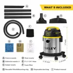 Aspiradora para secado húmedo Stanley SL18136, 11L, 4 picos, motor HP