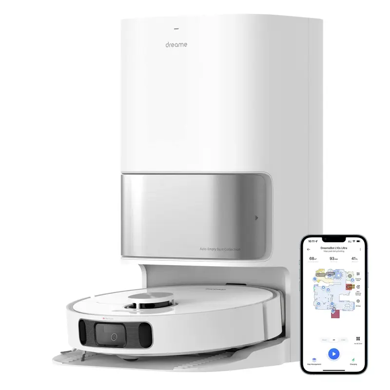 Aspiradora y Trapeador Robot dreame L10s Ultra 5300Pa Base de Autovaciado y Autolavado Blanco