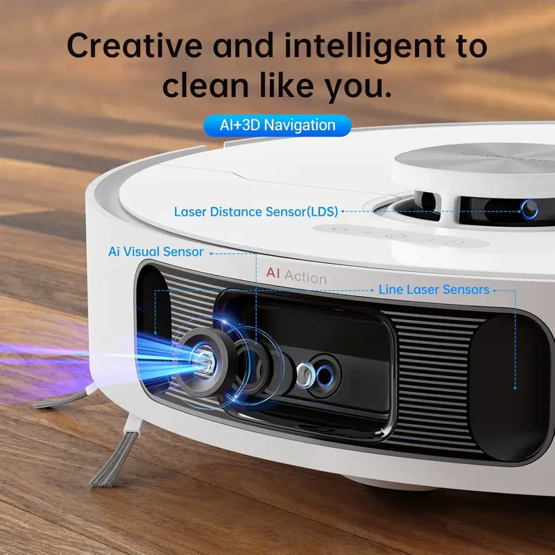 Aspiradora y Trapeador Robot dreame L10s Ultra 5300Pa Base de Autovaciado y Autolavado Blanco