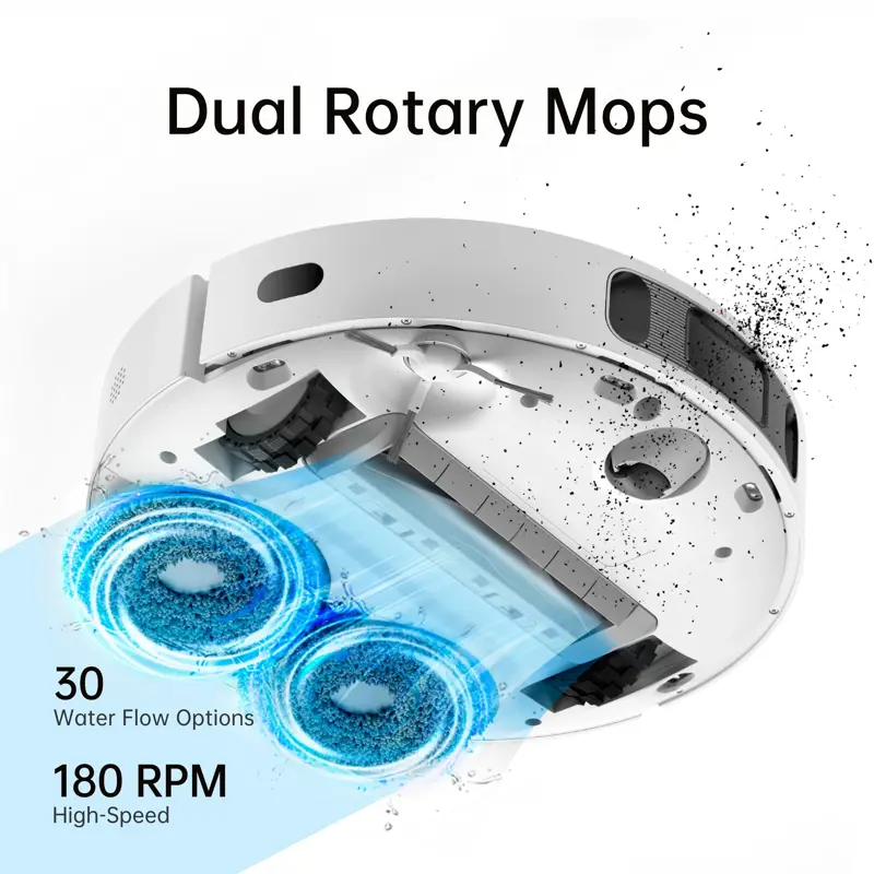 Aspiradora y Trapeador Robot dreame L10s Ultra 5300Pa Base de Autovaciado y Autolavado Blanco