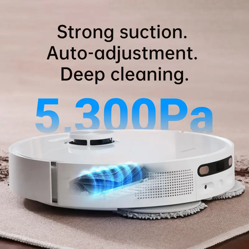 Aspiradora y Trapeador Robot dreame L10s Ultra 5300Pa Base de Autovaciado y Autolavado Blanco