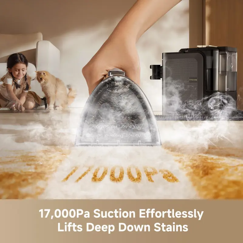 Limpiador Alfombras Vapor DREAME N20 Limpieza Tapicería