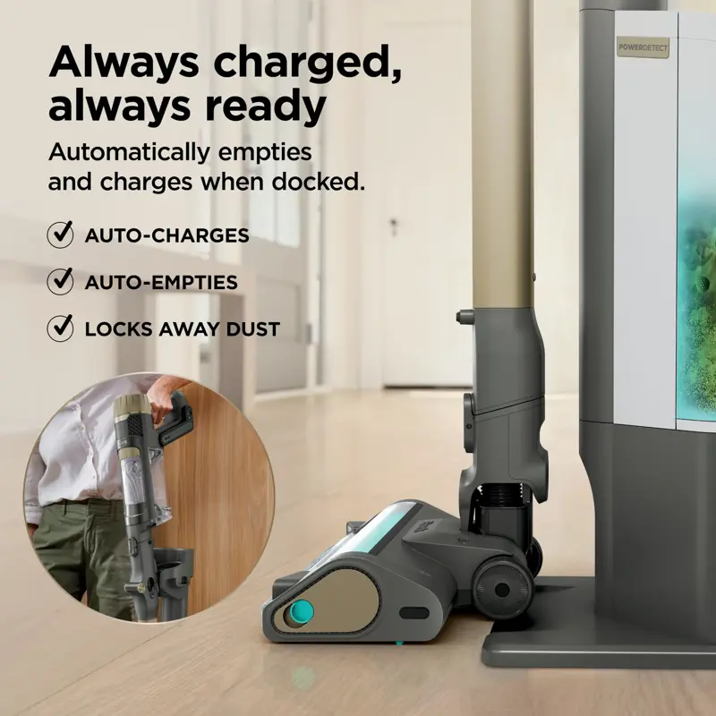 Aspiradora Inalámbrica Shark PowerDetect IP3253 Filtro HEPA Base de Autovaciado