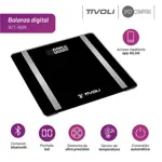 Balanza Digital De Baño Tivoli Bluetooth Sensor Temperatura