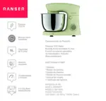 Batidora Planetaria Ranser 5Lts CUOMO SM-1584 1100Watts Amarillo 
