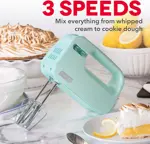 Batidora de mano DASH SmartStore Compact Electric 150W 3 velocidades
