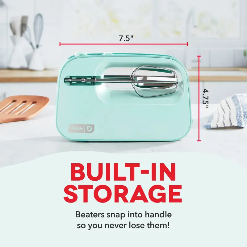 Batidora de mano DASH SmartStore Compact Electric 150W 3 velocidades