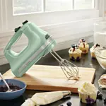 Batidora de mano KitchenAid de 5 velocidades Ultra Power KHM512 Pistacho