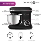 Batidora De Pie Planetaria Digital 3 En 1 Tivoli 5,2l 1200w
