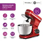 Batidora De Pie Planetaria Digital 3 En 1 Tivoli 5,2l 1200w